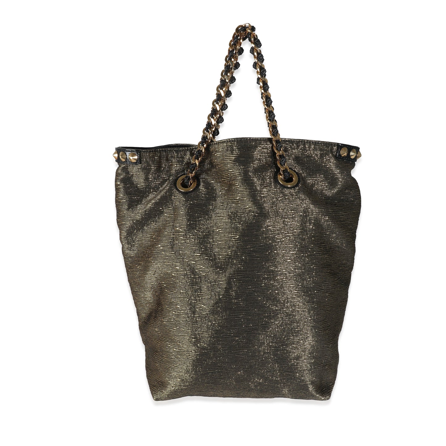 Louis Vuitton Metallic Gold Jacquard Double Jeu Tote