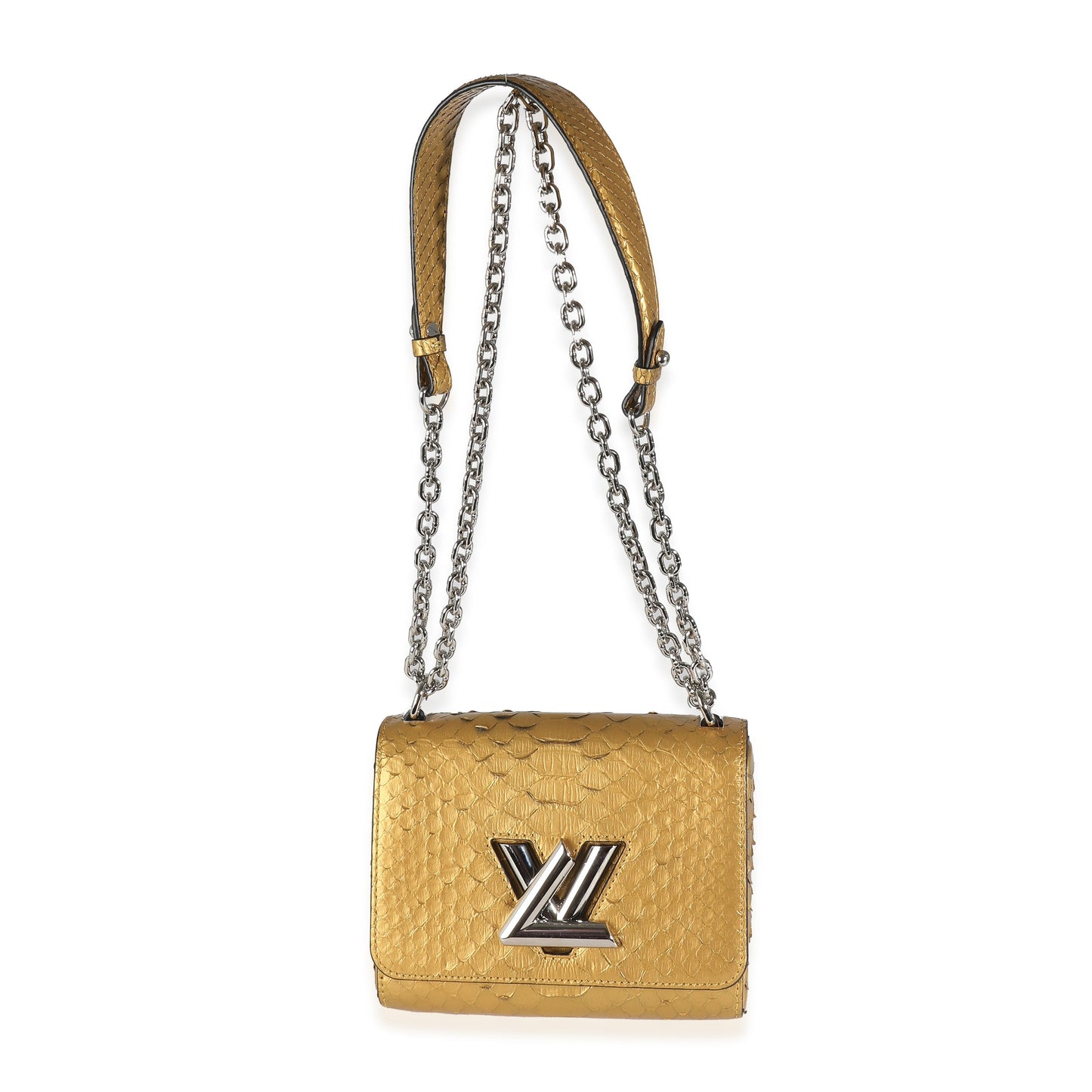 Louis Vuitton Metallic Gold Python Twist PM