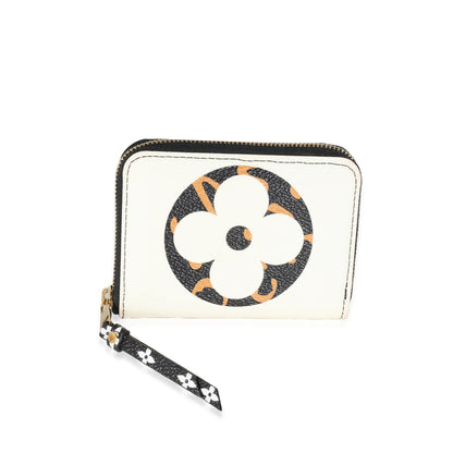 Louis Vuitton Louis Vuitton Ivory Giant Monogram Canvas Jungle Zippy Coin Purse