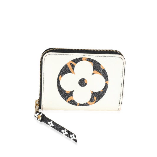 Louis Vuitton Louis Vuitton Ivory Giant Monogram Canvas Jungle Zippy Coin Purse