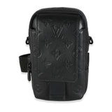 Louis Vuitton Louis Vuitton Black Monogram Shadow Double Phone Pouch NM