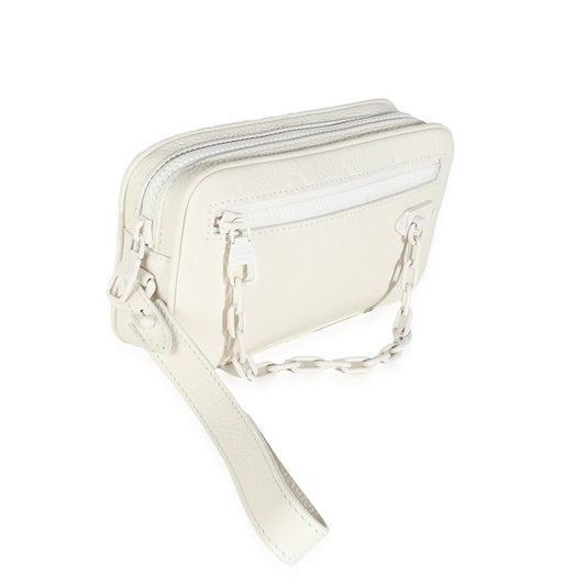 Louis Vuitton White Monogram Taurillon Pochette Volga