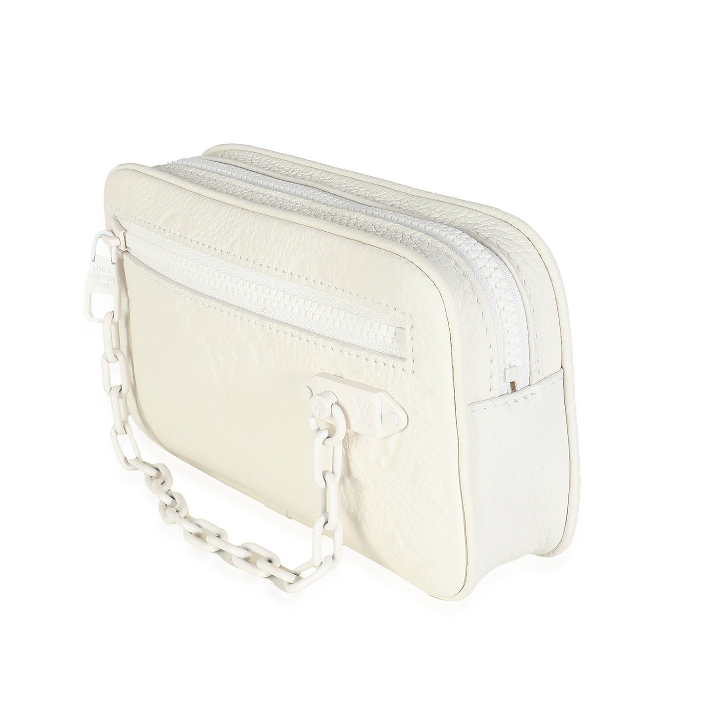 Louis Vuitton White Monogram Taurillon Pochette Volga