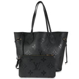 Louis Vuitton Black Giant Monogram Empreinte Neverfull MM