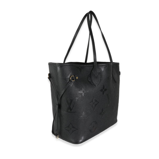 Louis Vuitton Black Giant Monogram Empreinte Neverfull MM