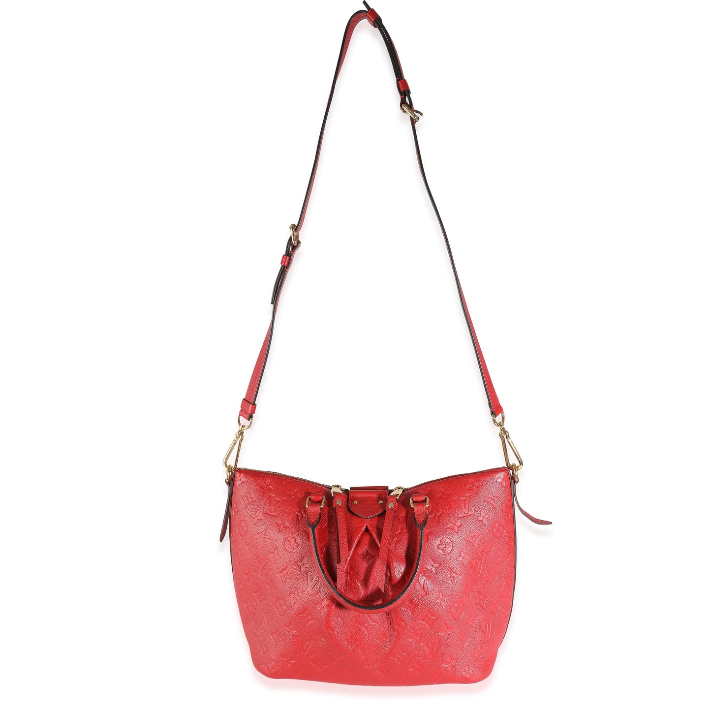 Louis Vuitton Louis Vuitton Cherry Red Monogram Empreinte Mazarine MM