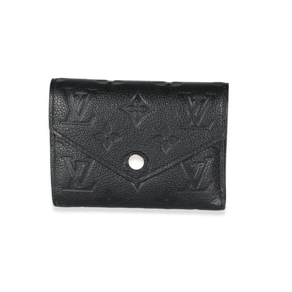 Louis Vuitton Black Empreinte Victorine Wallet