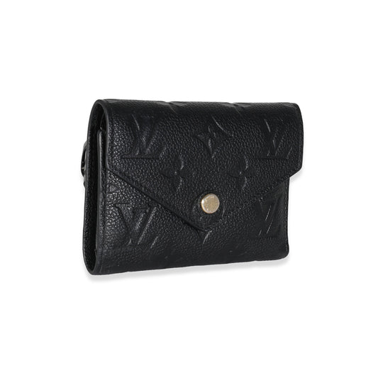 Louis Vuitton Black Empreinte Victorine Wallet