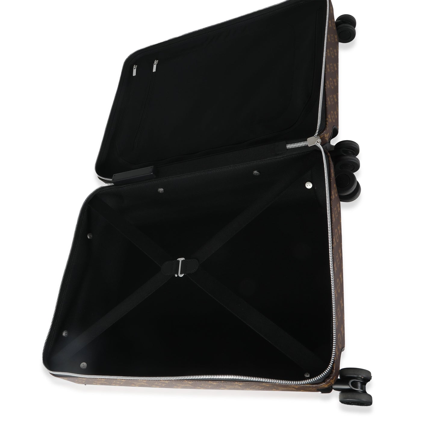 Louis Vuitton Black Monogram Macassar Canvas Horizon 55