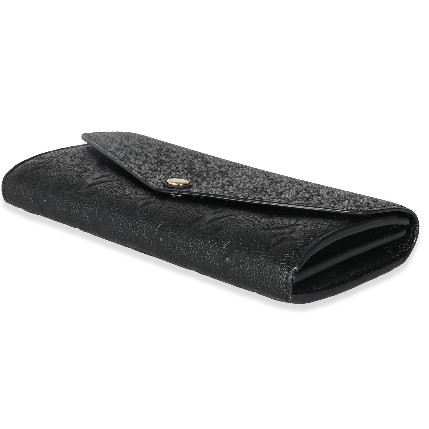 Louis Vuitton Black Monogram Empreinte Sarah Wallet