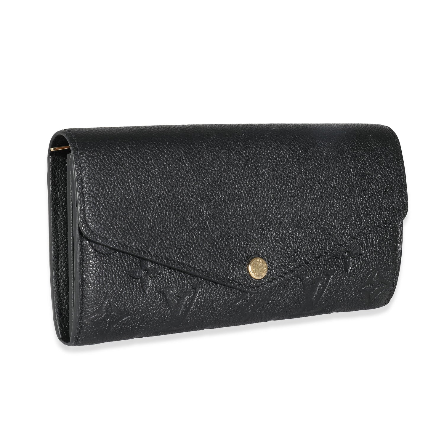 Louis Vuitton Black Monogram Empreinte Sarah Wallet