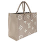 Louis Vuitton Tourterelle Creme Giant Monogram Empreinte Onthego MM