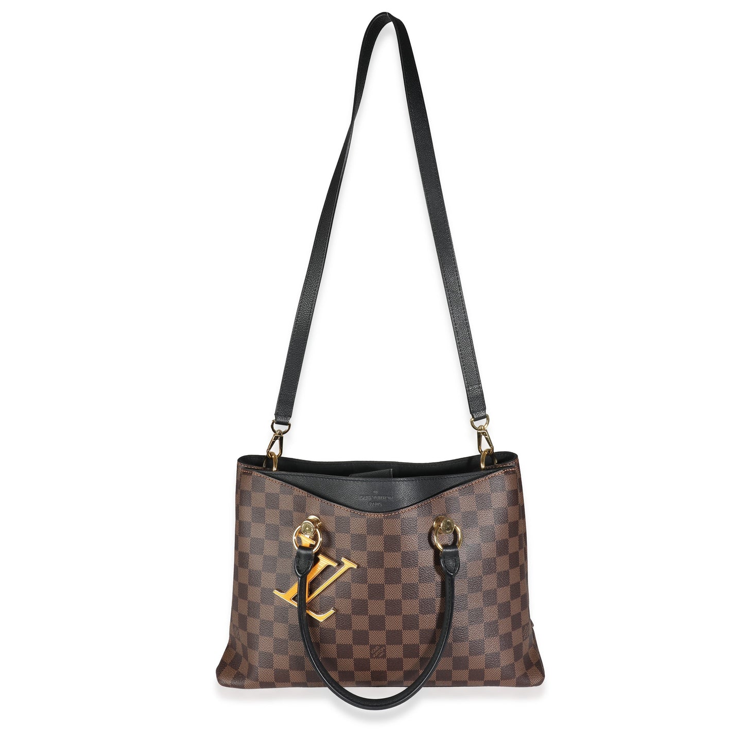 Louis Vuitton Louis Vuitton Black Damier Ebene Canvas LV Riverside Tote