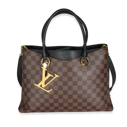 Louis Vuitton Louis Vuitton Black Damier Ebene Canvas LV Riverside Tote
