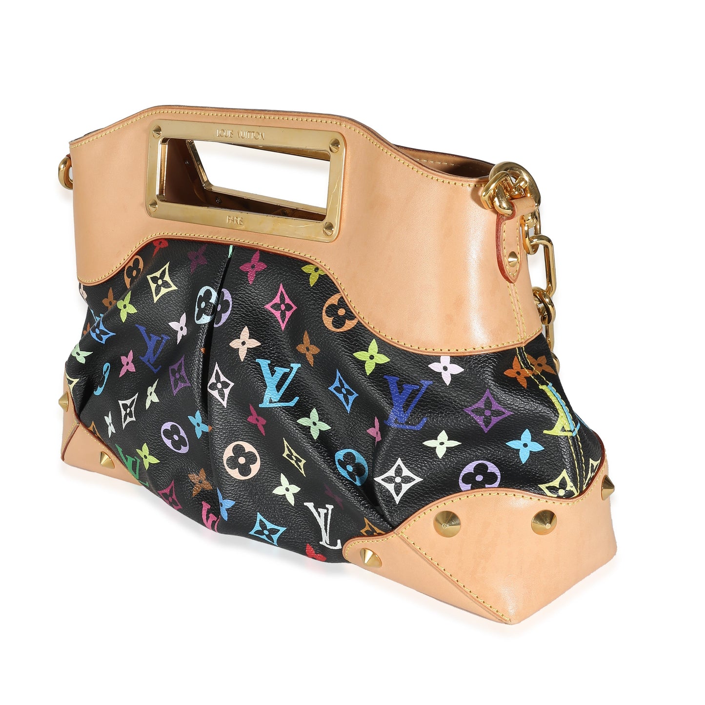 Louis Vuitton x Takashi Murakami Black Multicolor Monogram Canvas Judy MM