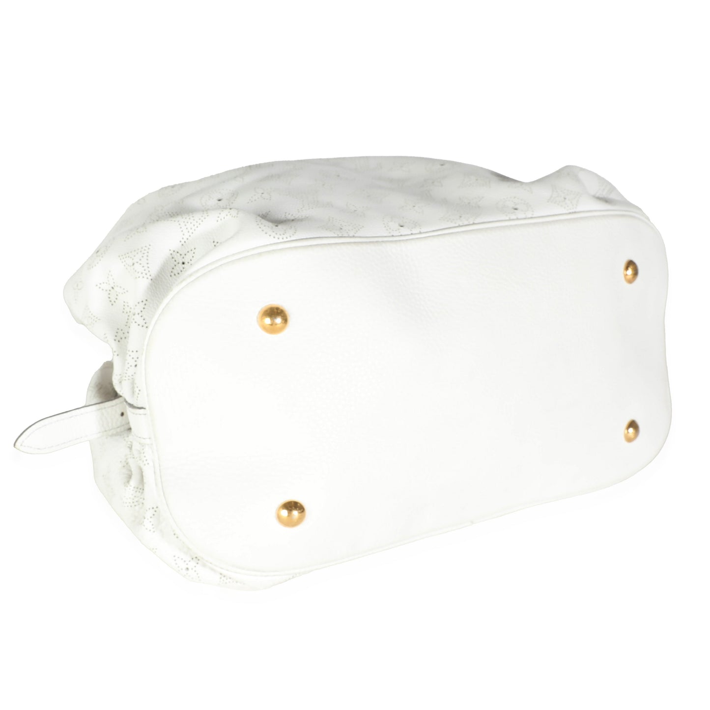 Louis Vuitton White Monogram Mahina XL Hobo