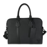 Louis Vuitton Black Calfskin Aerogram Takeoff Briefcase