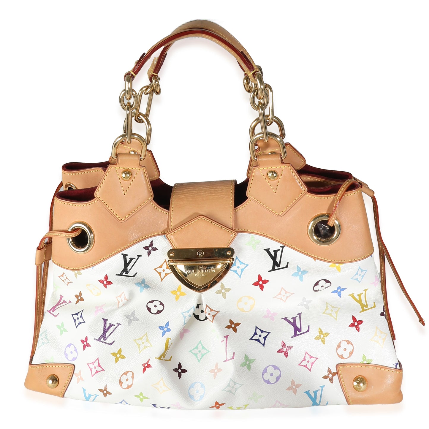 Louis Vuitton x Takashi Murakami White Multicolor Canvas Ursula