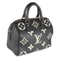 Louis Vuitton Black Beige Monogram Empreinte Speedy Bandouliere 25