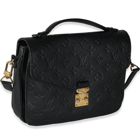Louis Vuitton Black Empreinte Pochette Metis