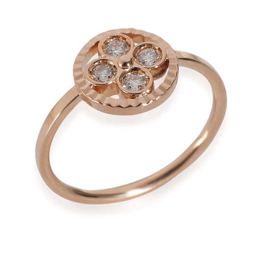 Louis Vuitton Sum Blossom Ring With Diamonds in 18KT Rose Gold 0.20 CTW