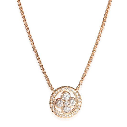 Louis Vuitton Blossom Fashion Pendant in 18k Rose Gold 0.5 CTW