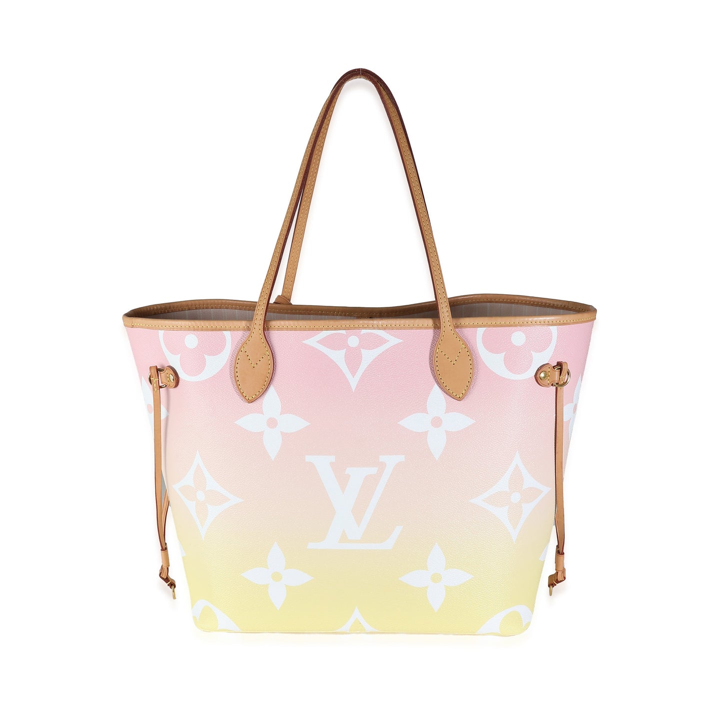 Louis Vuitton Pink Monogram Giant Canvas By The Pool Neverfull MM