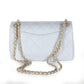 Chanel Lilac Quilted Lambskin Woven CC Full Flap Bag