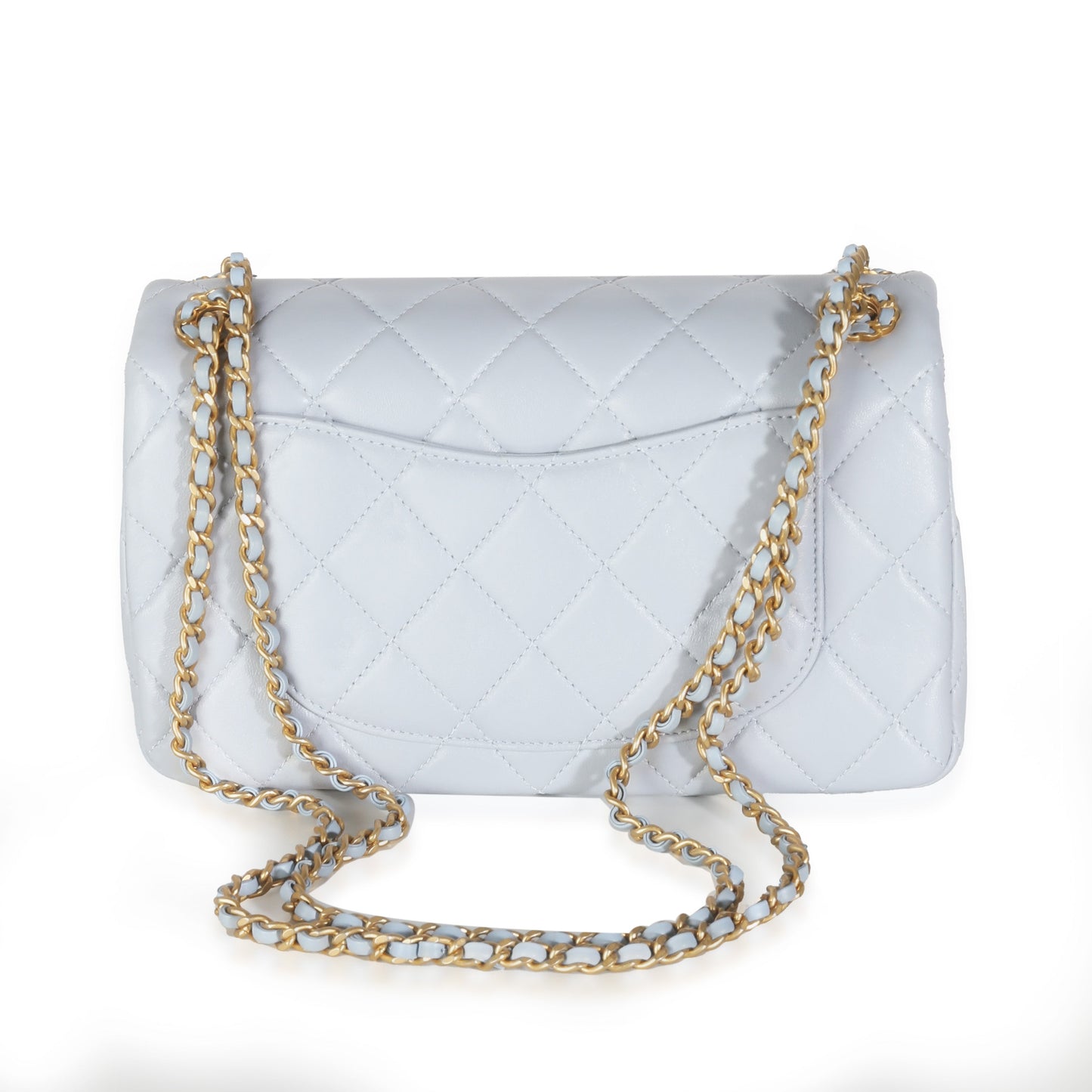 Chanel Lilac Quilted Lambskin Woven CC Full Flap Bag