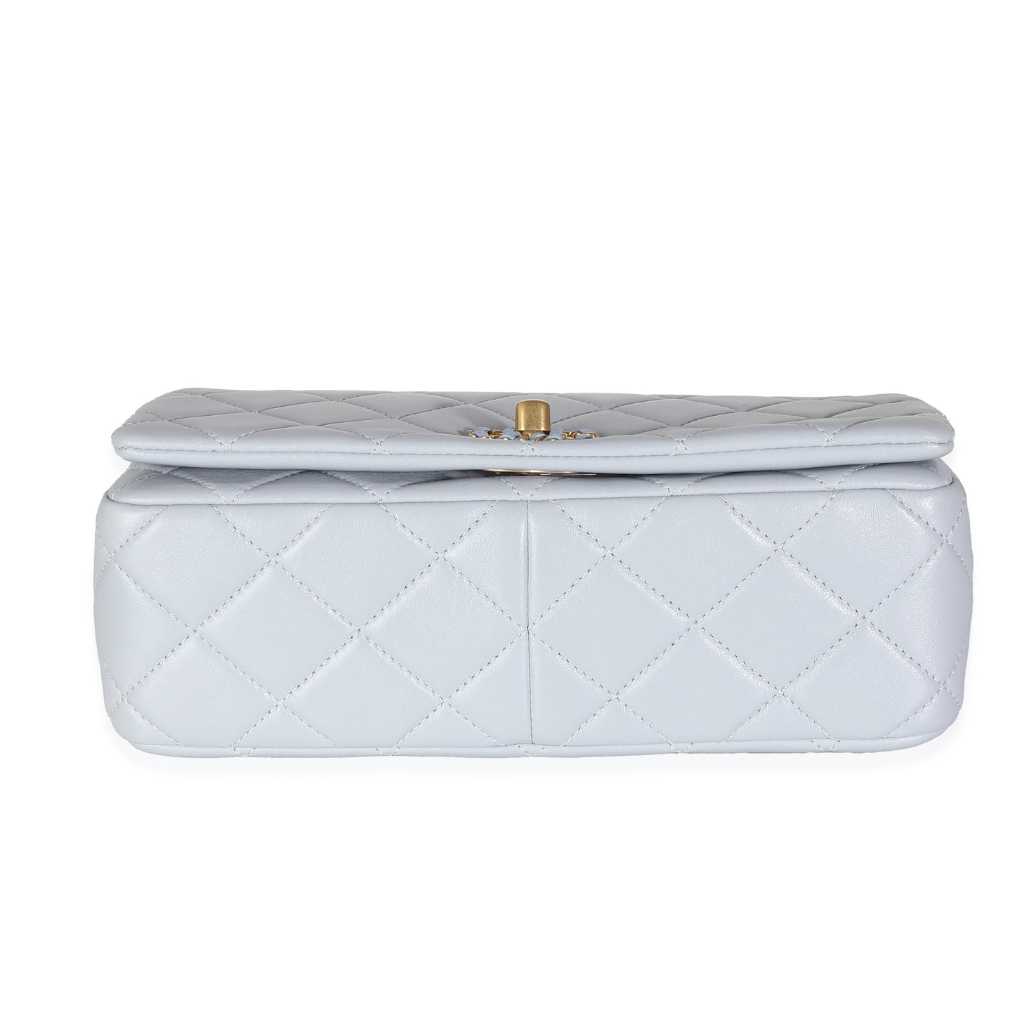 Chanel Lilac Quilted Lambskin Woven CC Full Flap Bag