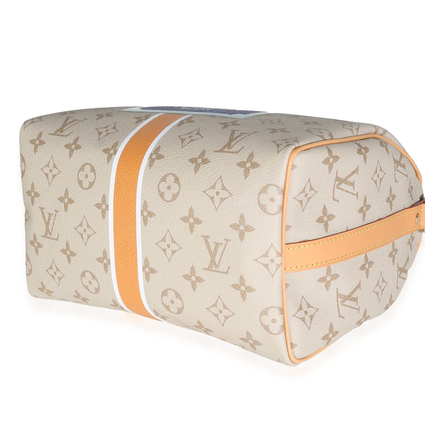 Louis Vuitton Beige Ocher Monopaname Canvas Speedy Bandouliere 25