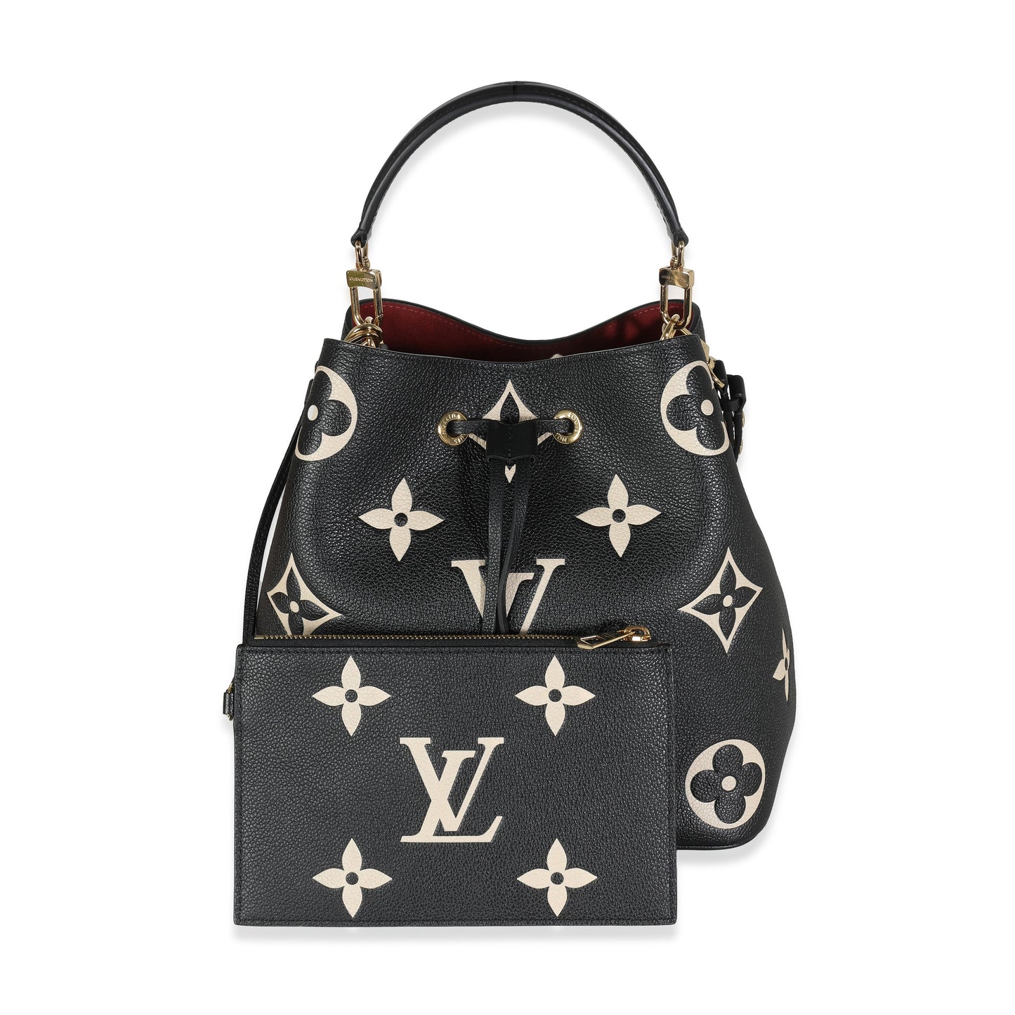 Louis Vuitton Black Beige Giant Empreinte NeoNoe MM