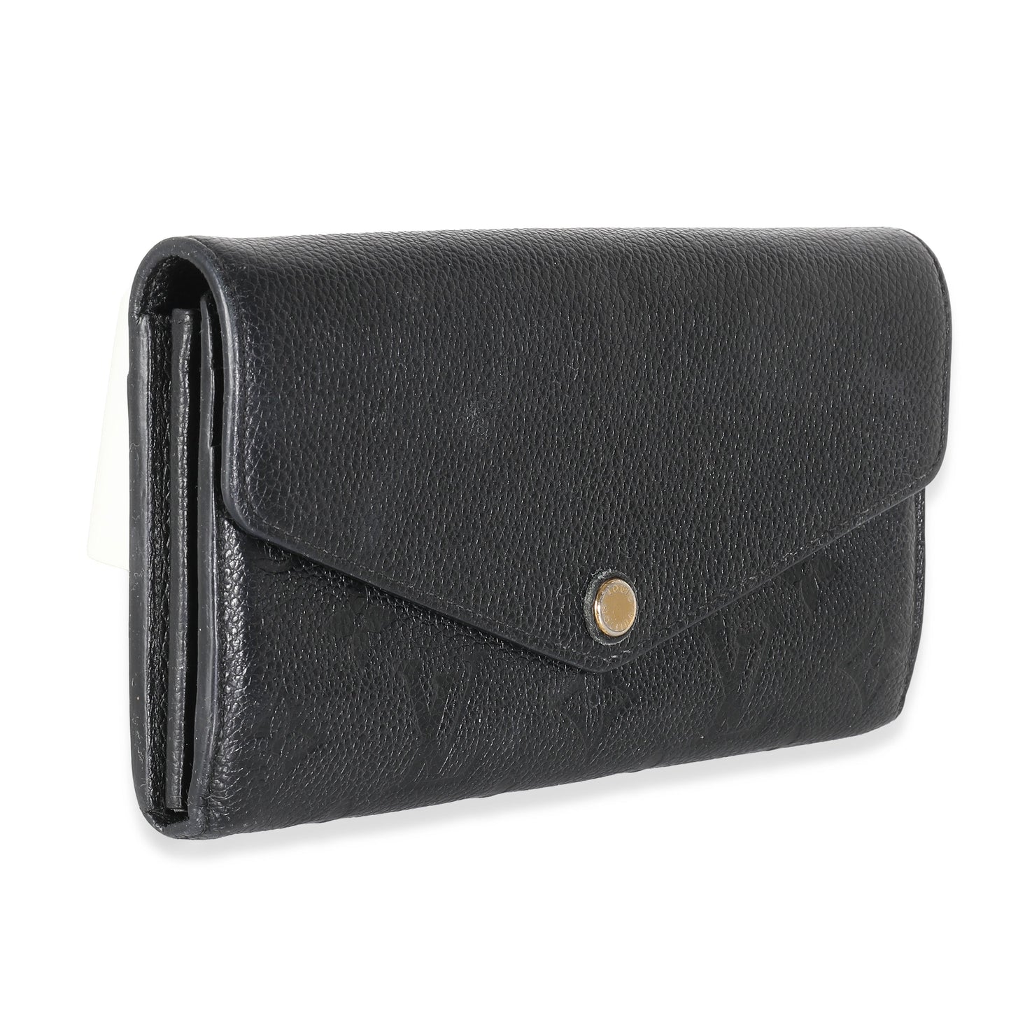 Louis Vuitton Black Empreinte Sarah Wallet