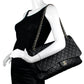 Chanel Black Leather Quilted XXL Airlines Flap Bag