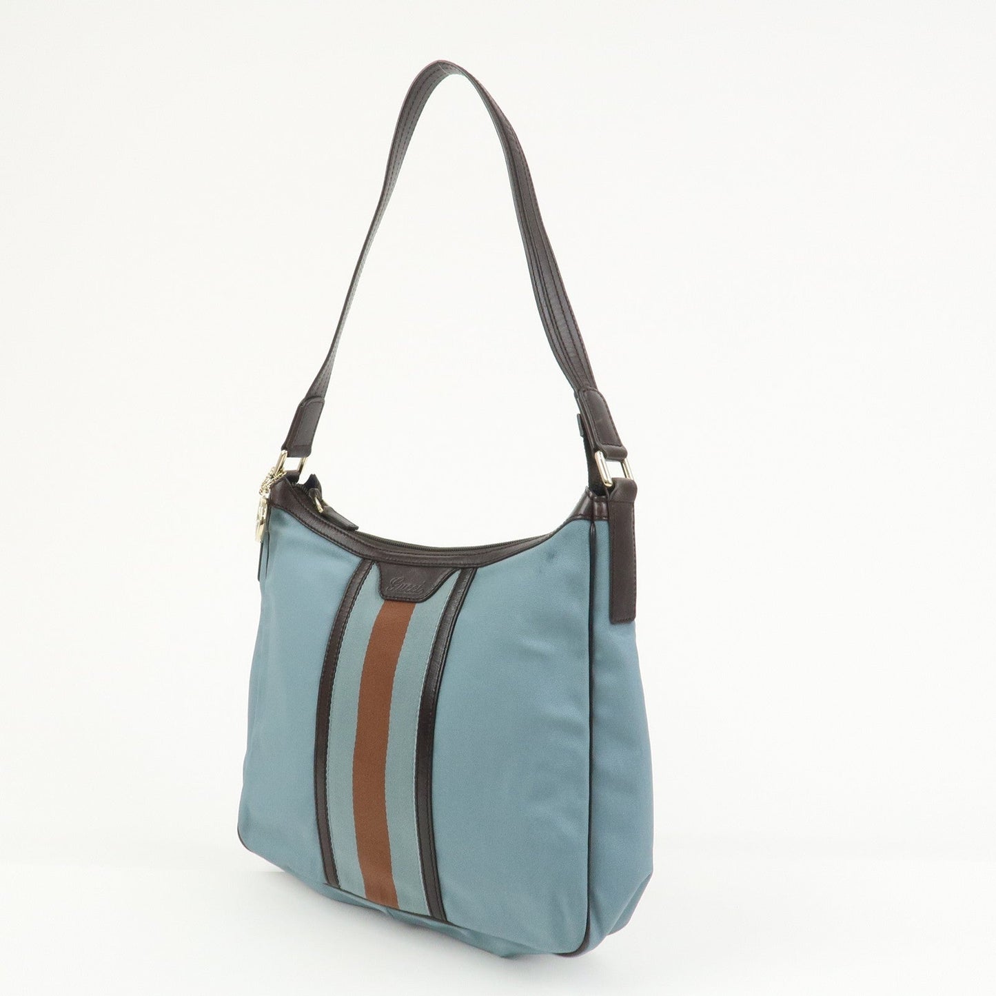 GUCCI Sherry Nylon Canvas GG Marmont Charm Shoulder Bag 264219