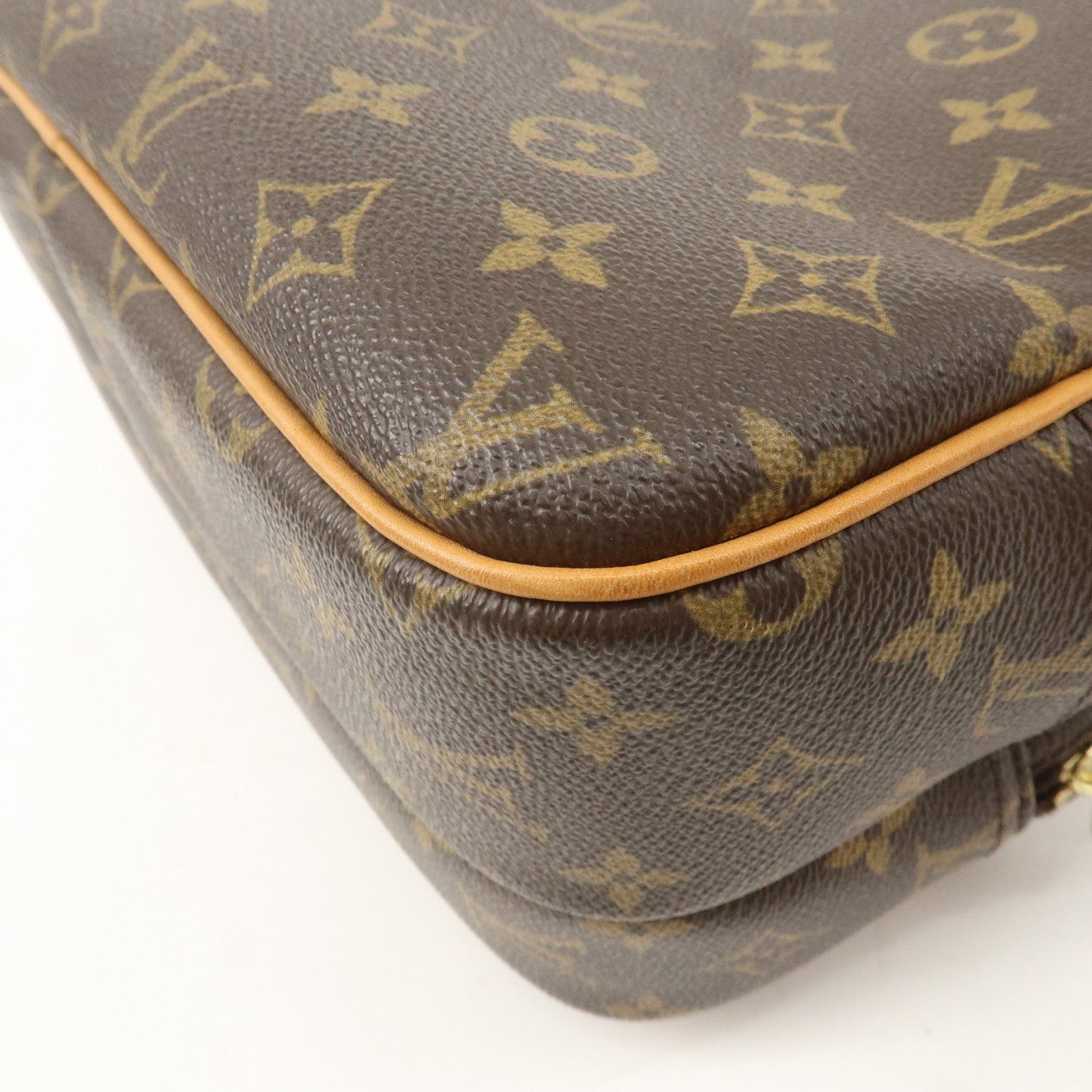 Louis Vuitton Monogram Reporter PM Shoulder Bag Brown M45254