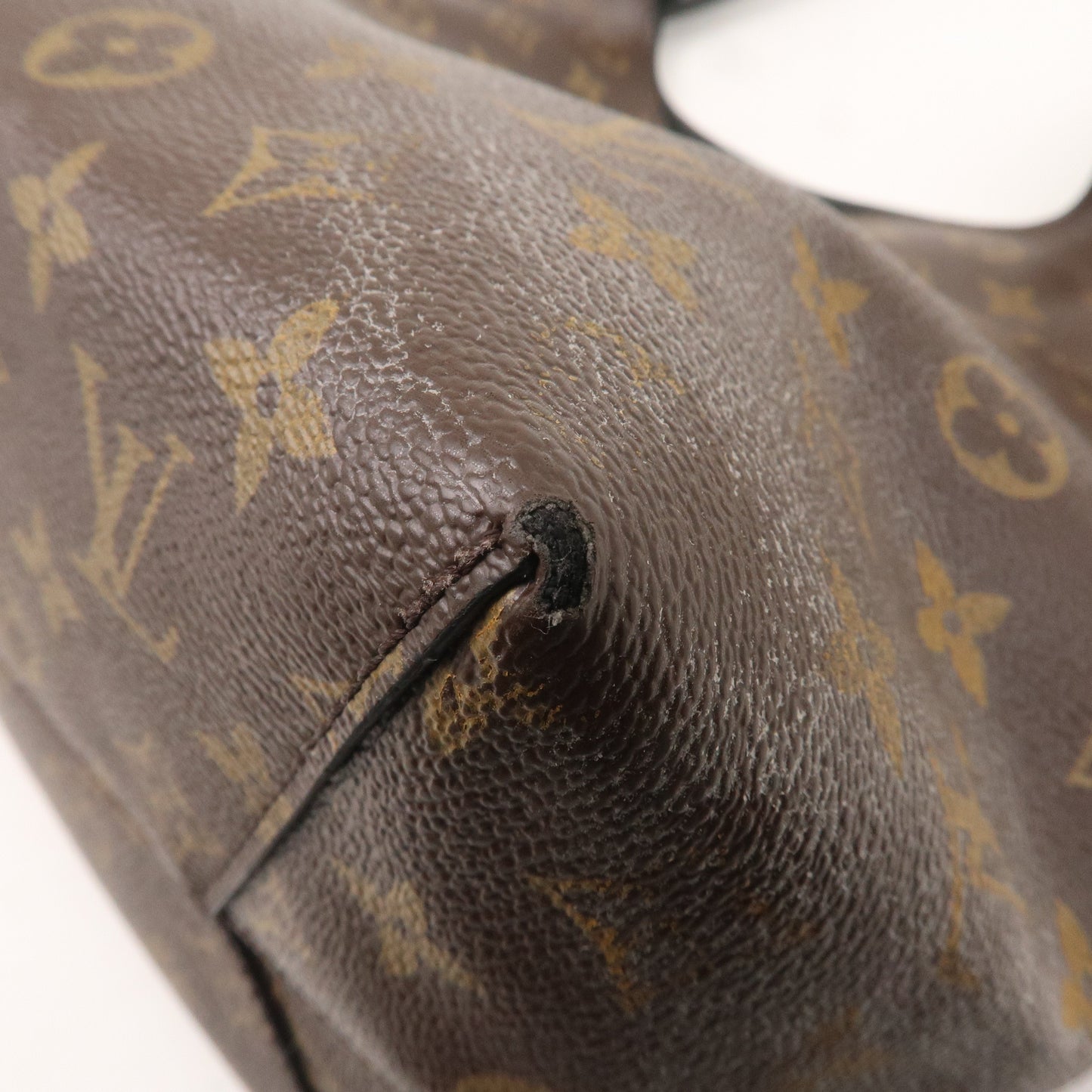 Louis Vuitton Monogram Flower Hobo Shoulder Bag Brown M43545