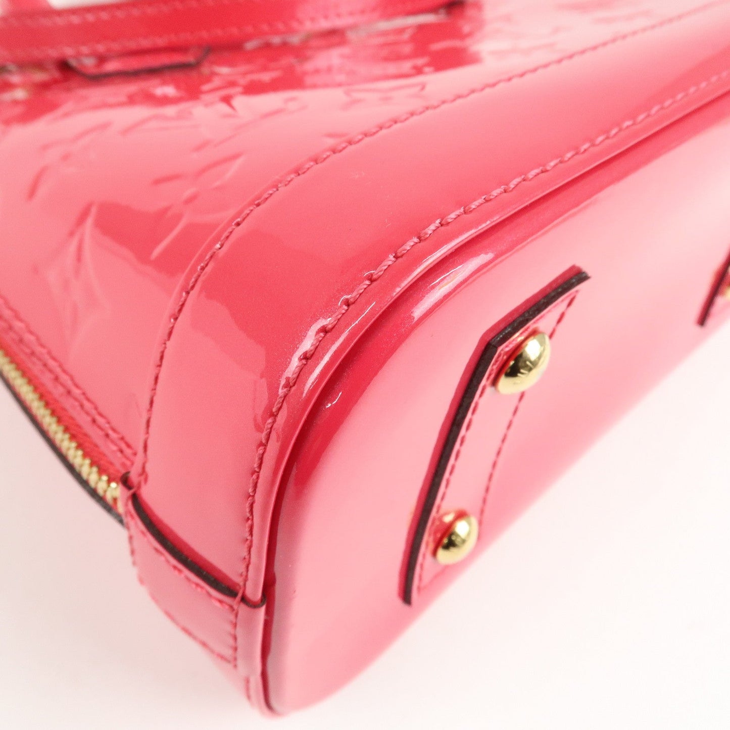 Louis Vuitton Monogram Vernis Alma BB 2Way Bag Rose Indien M91771