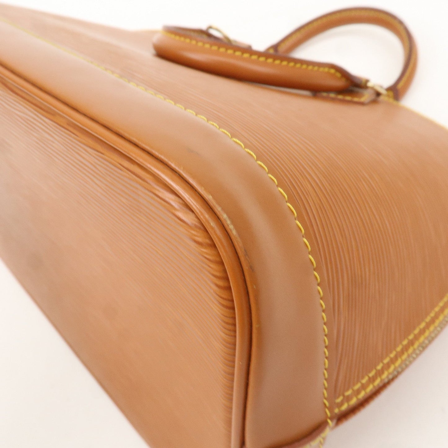 Louis Vuitton Epi Leather Alma Hand Bag Zipang Gold M52148