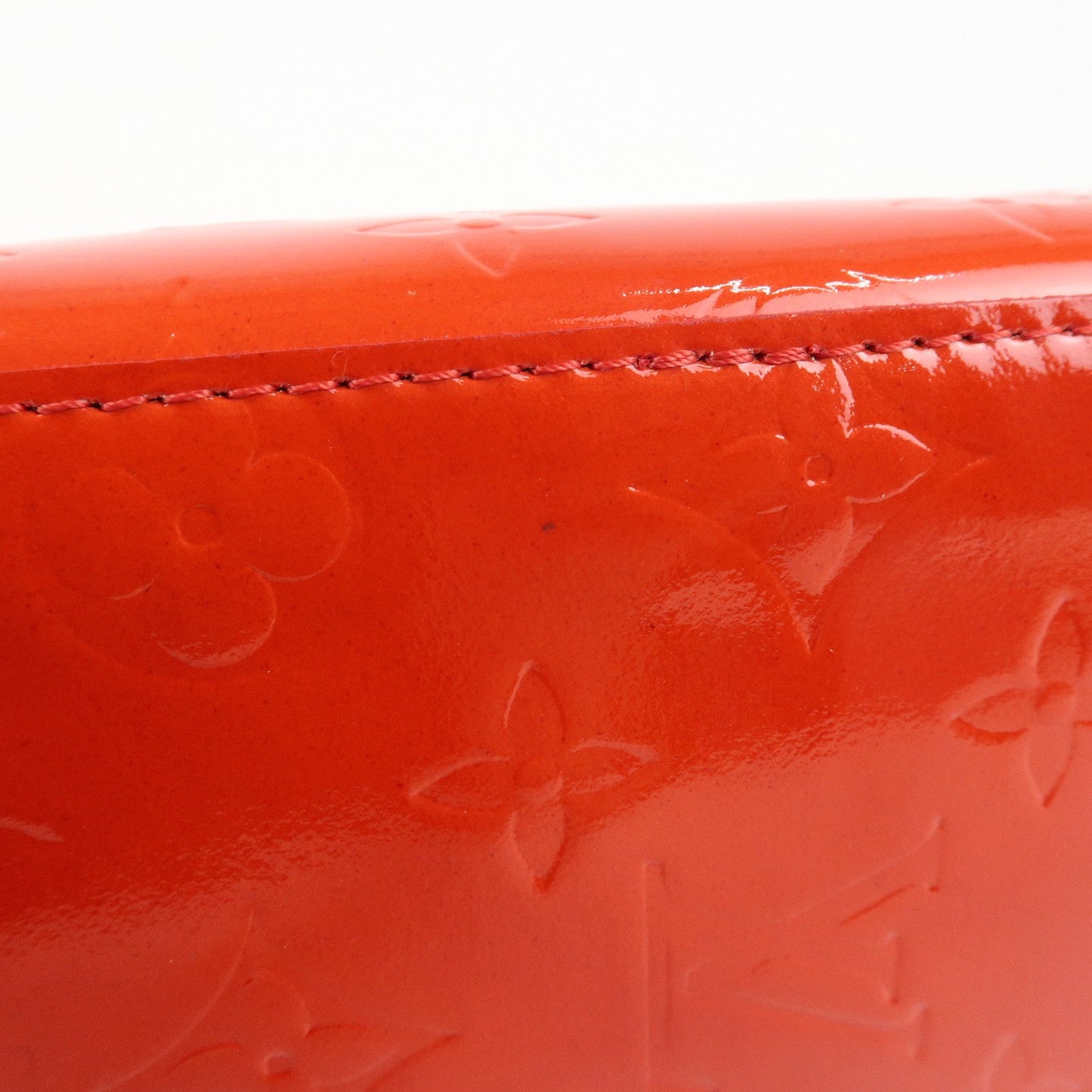 Louis Vuitton Monogram Vernis Lead PM Hand Bag Rouge M91088