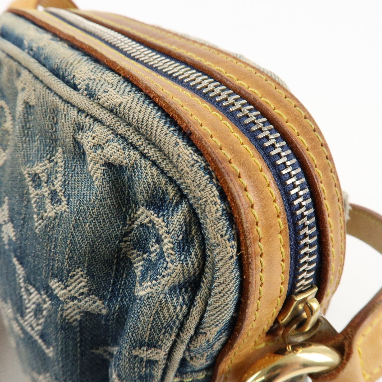 Louis Vuitton Monogram Denim Camera Bag Shoulder Bag Blue M95348