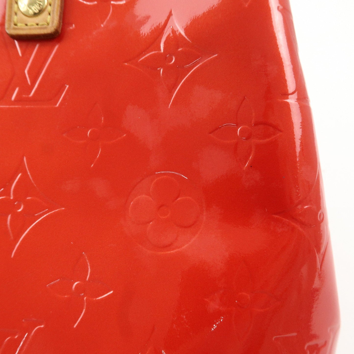 Louis Vuitton Monogram Vernis Lead PM Hand Bag M91088 Rouge