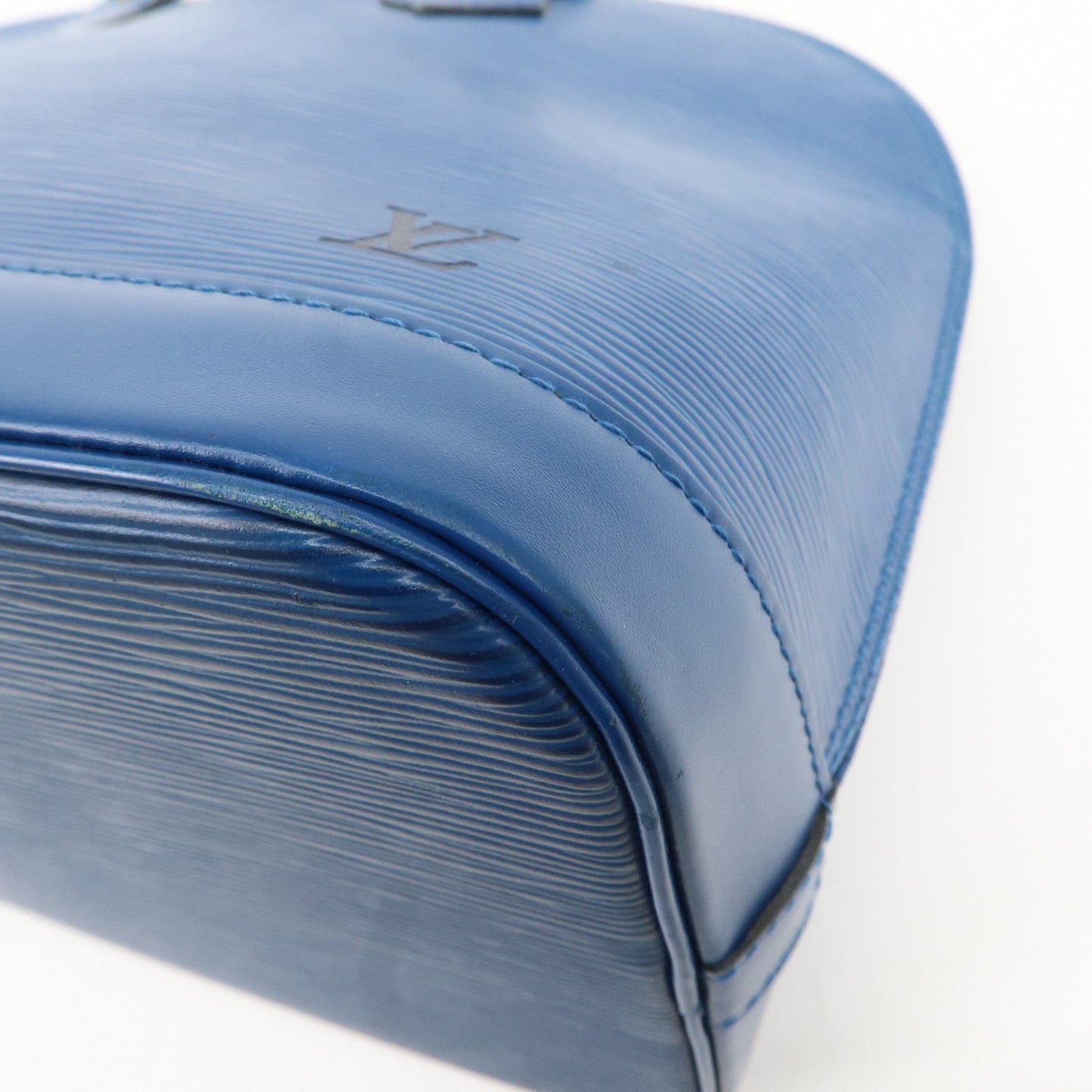 Louis Vuitton Epi Alma Hand Bag Shoulder Bag Toledo Blue M52145