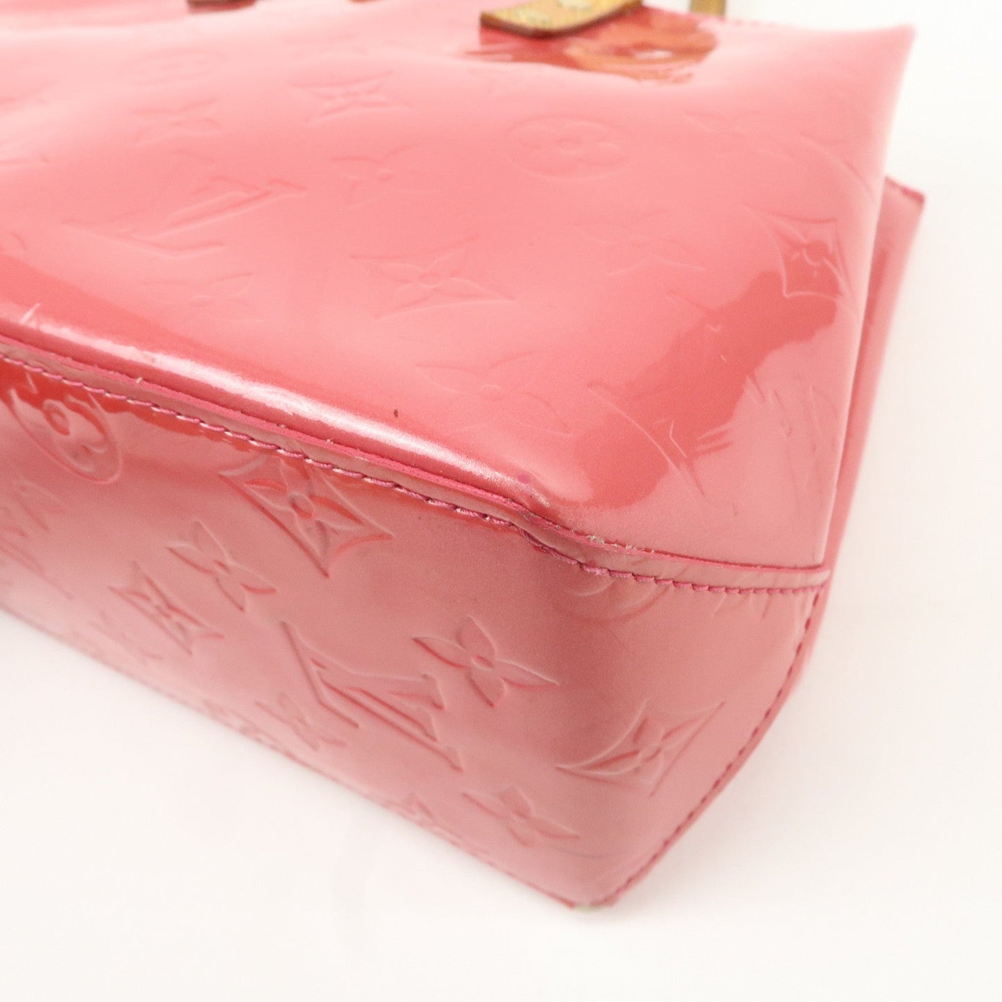 Louis Vuitton Monogram Vernis Lead PM Hand Bag Framboise M9132F