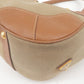 Prada Logo Jacquard Leather Tote Bag Hand Bag Brown BR4635