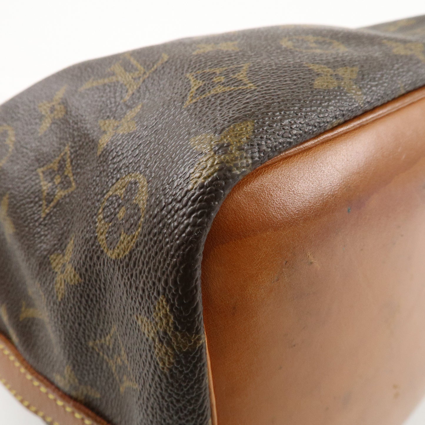Louis Vuitton Monogram Petit Noe Shoulder Bag Brown M42226