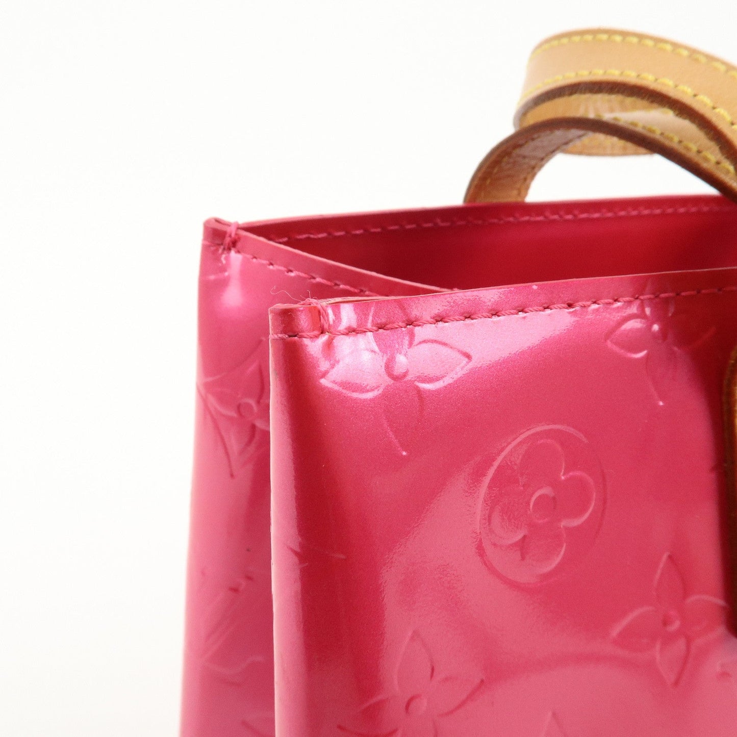 Louis Vuitton Monogram Vernis Lead PM Hand Bag Pink M91221