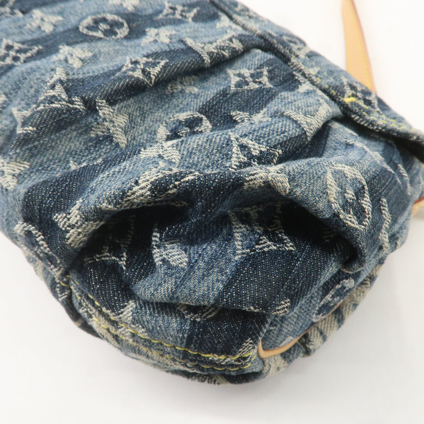 Louis Vuitton Monogram Denim Mini Pleaty Raye Shoulder Bag M95333
