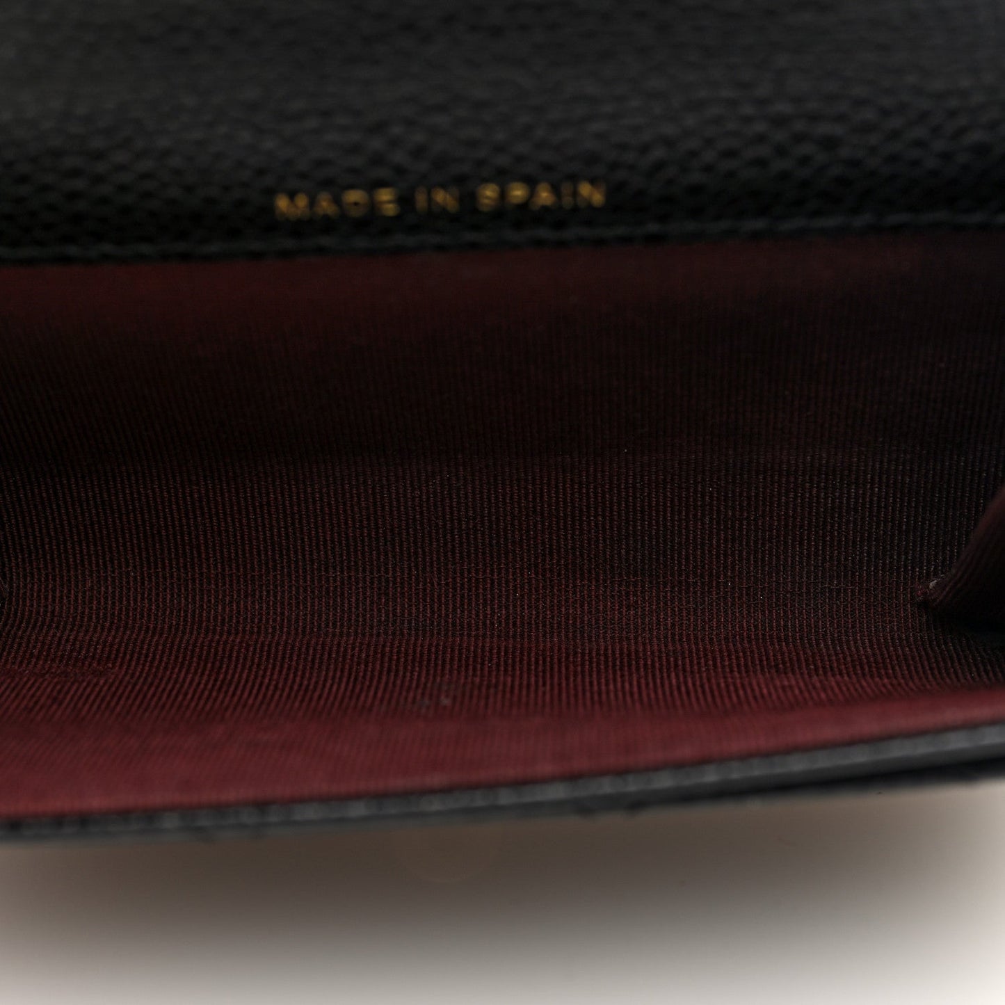 Amelia Caviar Quilted Flap Card Holder Wallet Black