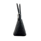 CHANEL CC Medallion Black Diamond Quilted Caviar Leather Tote / Shoulder Bag